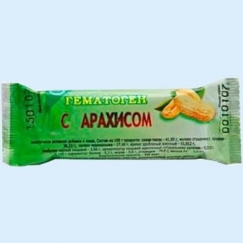 Гематоген с арахисом Плитки в Казахстане, интернет-аптека Рокет Фарм