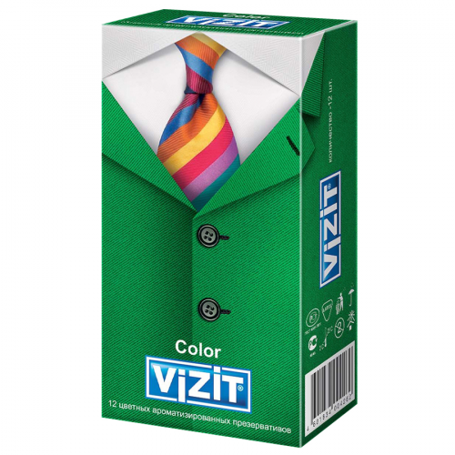 Презервативы Визит Vizit Color Презервативы в Казахстане, интернет-аптека Рокет Фарм