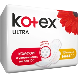 Прокладки Котекс Kotex Ultra Normal гигиенические Прокладки в Казахстане, интернет-аптека Рокет Фарм