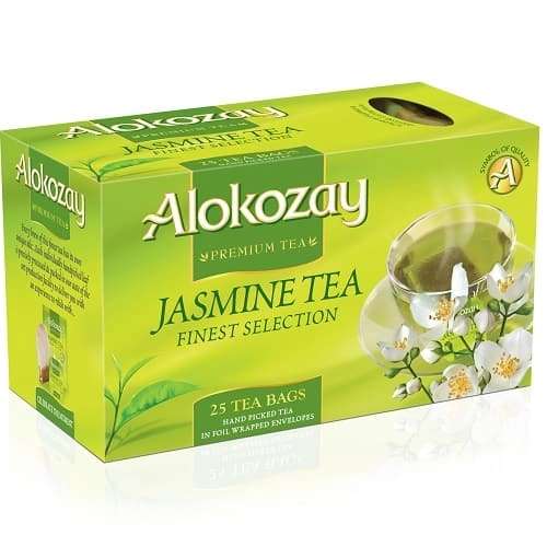 Чай Alokozay Tea зеленый в пакетиках с жасмином Чай в Казахстане, интернет-аптека Рокет Фарм