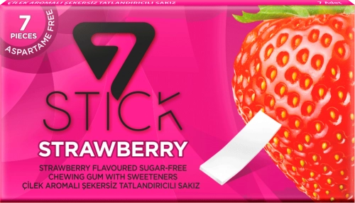 Жевательная резинка 7STICK Strawberry  в Казахстане, интернет-аптека Рокет Фарм