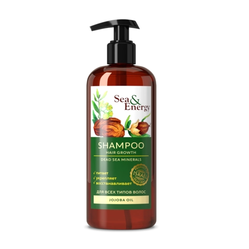 Си&Энерджи Sea&Energy Шампунь для улучшения роста волос с маслом жожоба Шампунь в Казахстане, интернет-аптека Рокет Фарм
