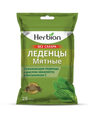 Хербион Herbion без сахара мята Леденцы в Казахстане, интернет-аптека Рокет Фарм