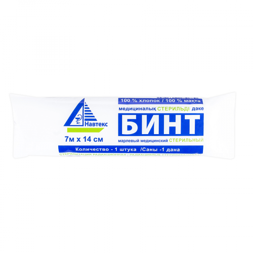Бинт 7мх14см стерильный марлевый Бинты в Казахстане, интернет-аптека Рокет Фарм