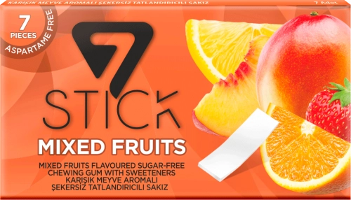 Жевательная резинка 7STICK Mixed Fruits  в Казахстане, интернет-аптека Рокет Фарм