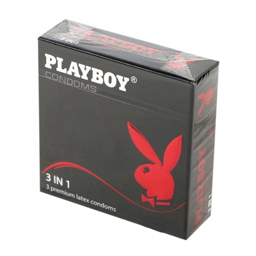 Презервативы Playboy 3 в 1 Презервативы с силиконовой смазкой