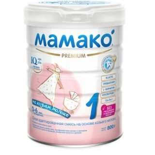 Мамако 1 Premium на козьем молоке адаптированная от 0 до 6 месяцев _ 400г