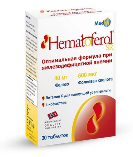 Гематоферол SR Таблетки в Казахстане, интернет-аптека Рокет Фарм