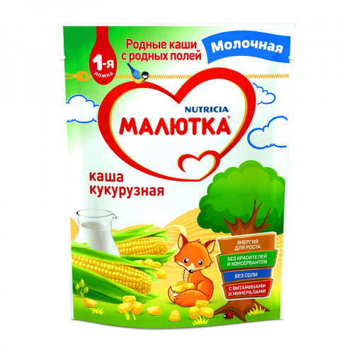 Каша Малютка молочная кукурузная с 5 месяцев  в Казахстане, интернет-аптека Рокет Фарм