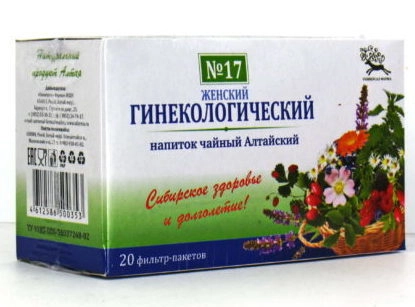 Гинекологический чайный напиток Алтайский №17 Пакетики в Казахстане, интернет-аптека Рокет Фарм