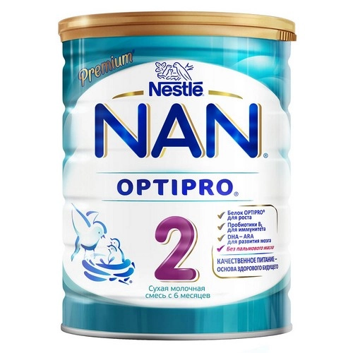Смесь молочная Нестле Nestle NAN НАН 2 OPTIPRO с 6 месяцев Сухая в Казахстане, интернет-аптека Рокет Фарм