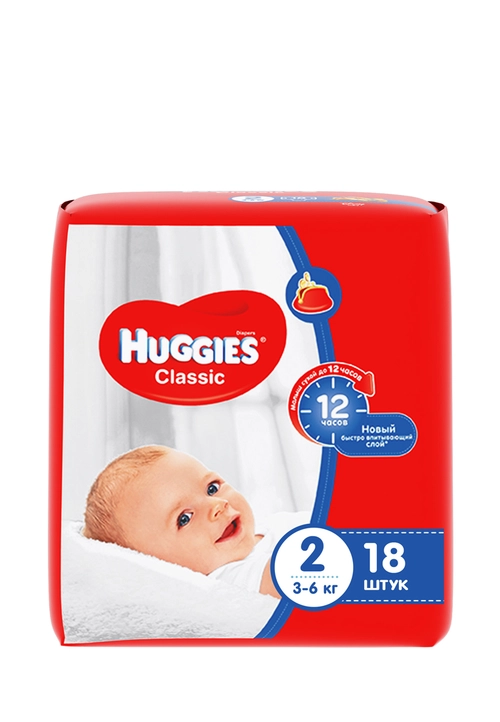Huggies Classic 2 (3-6kg) Подгузники 3-6кг №18