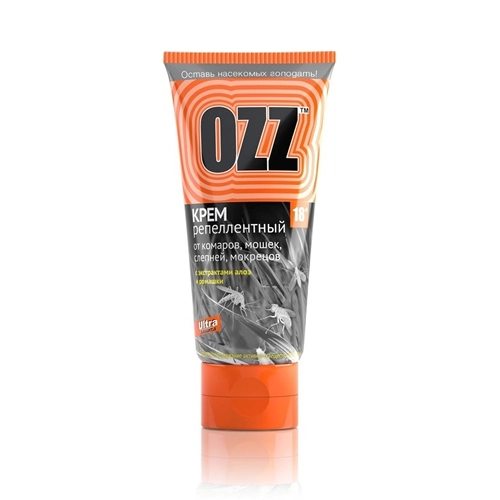 OZZ Ultra защита крем от комаров,мошек,слепней и мокрецов