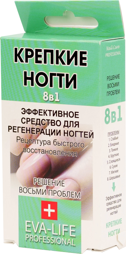 Eva-Life Professional 8 в 1 Крепкие ногти быстрое восстановление Вкладыши в Казахстане, интернет-аптека Рокет Фарм