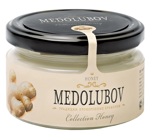 Крем-мёд Мёдолюбов с имбирём 250мл Мед 250мл 