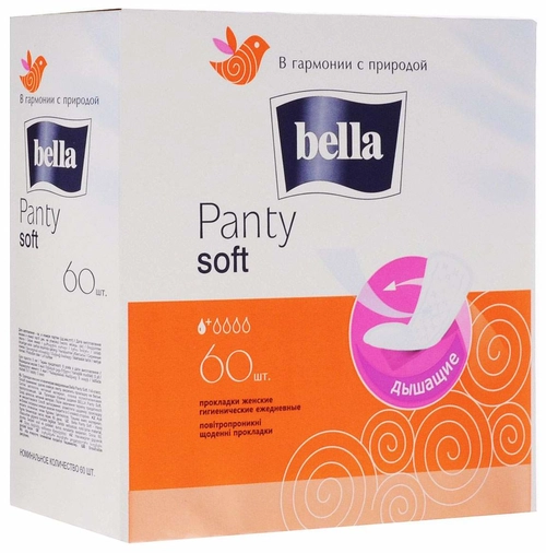 Прокладки Белла Bella Panty Soft Air 50+10 ежедневные Прокладки в Казахстане, интернет-аптека Рокет Фарм