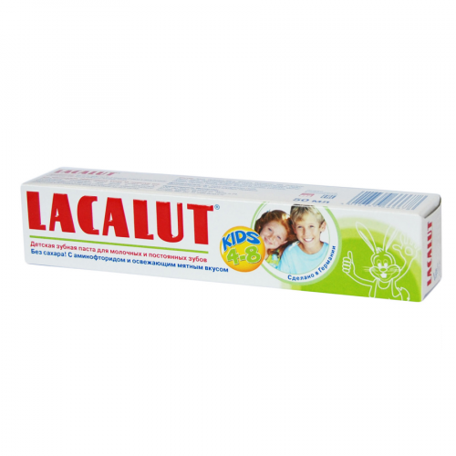 Паста зубная Лакалют Lacalut Kids 4-8 лет Паста в Казахстане, интернет-аптека Рокет Фарм