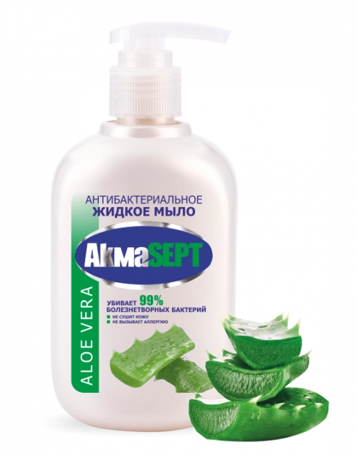 Акмасепт Akmasept Aloe Vera Мыло в Казахстане, интернет-аптека Рокет Фарм
