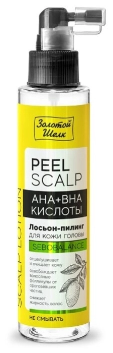 Золотой шелк Лосьон-пилинг AHA+BHA кислоты для кожи головы Лосьон в Казахстане, интернет-аптека Рокет Фарм