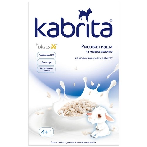 Каша Кабрита Kabrita на основе козьего молока овсяная с бананом и черносливом  в Казахстане, интернет-аптека Рокет Фарм