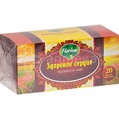Флорина Florina Здоровое сердце травяной чай Фито в Казахстане, интернет-аптека Рокет Фарм