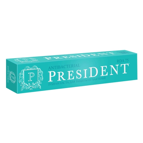 Паста зубная Президент President Антибактериальная Паста в Казахстане, интернет-аптека Рокет Фарм