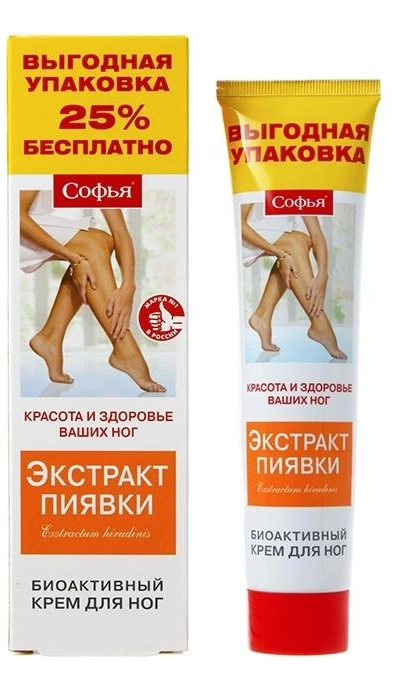 Софья крем для ног Экстракт пиявки Крем в Казахстане, интернет-аптека Рокет Фарм