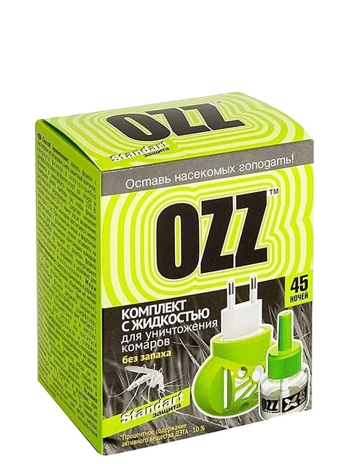 OZZ комплект с жидкостью для уничтожения комаров Спрей в Казахстане, интернет-аптека Рокет Фарм