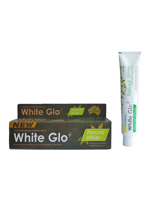 Паста зубная Вайт Гло White Glo отбеливающая Натуральная белизна Паста в Казахстане, интернет-аптека Рокет Фарм