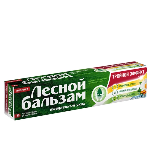Паста зубная Лесной бальзам Тройной эффект Паста в Казахстане, интернет-аптека Рокет Фарм