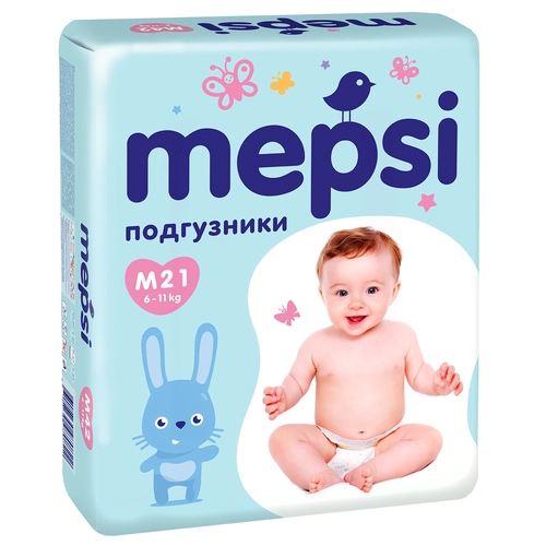 Подгузники Мепси Mepsi M (6-11кг) Подгузники в Казахстане, интернет-аптека Рокет Фарм