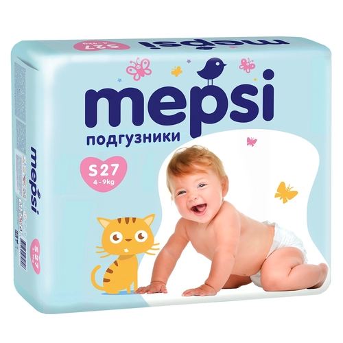 Подгузники Мепси Mepsi S (4-9кг) Подгузники в Казахстане, интернет-аптека Рокет Фарм