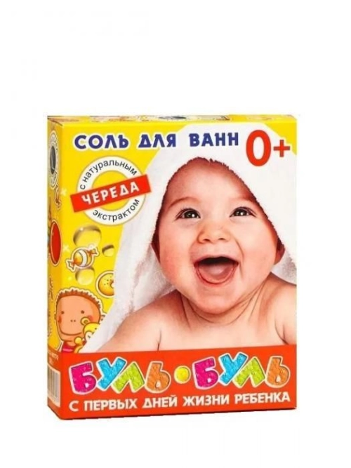 Соль для ванн 500 гр с чередой 0+ Буль Буль  в Казахстане, интернет-аптека Рокет Фарм