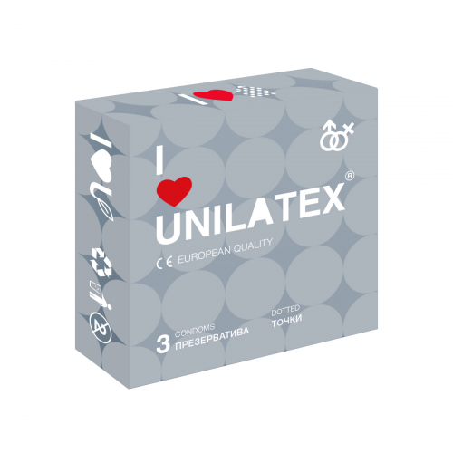 ПРЕЗЕРВАТИВЫ Unilatex Точечные №3  в Казахстане, интернет-аптека Рокет Фарм