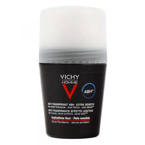 VICHY BODY Мужской шариковый дезодоранд для чувствительной кожи 48 часов 50мл  в Казахстане, интернет-аптека Рокет Фарм