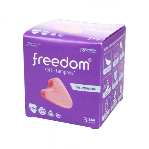 FREEDOM Тампоны для женщин Normal 3капли без/вер.Stringless 3шт  в Казахстане, интернет-аптека Рокет Фарм