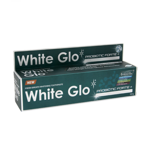 WHITE GLO Паста зубная отбеливающая с пробиотиками 100гр  в Казахстане, интернет-аптека Рокет Фарм