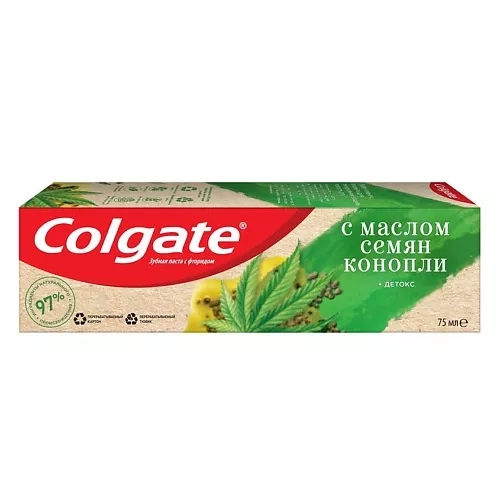Colgate Naturals Детокс с Маслом семян Конопли Паста в Казахстане, интернет-аптека Рокет Фарм