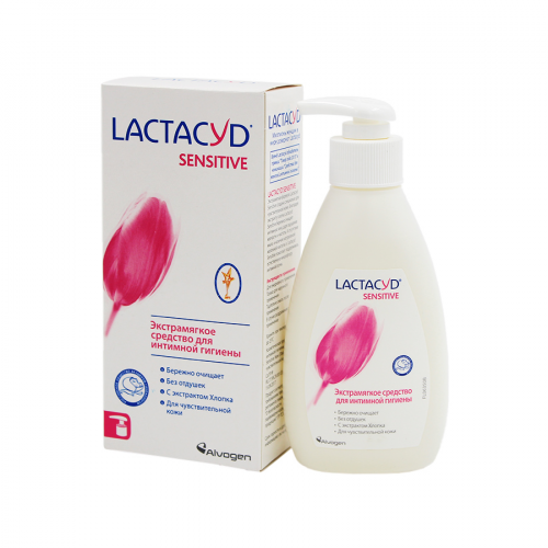 ЛАКТАЦИД Гель для интимной гигиены Sensitive 200мл  в Казахстане, интернет-аптека Рокет Фарм