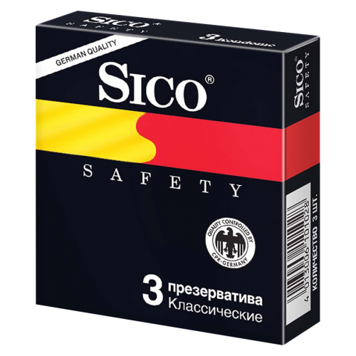 SICO Презерватив 3шт Safety  в Казахстане, интернет-аптека Рокет Фарм