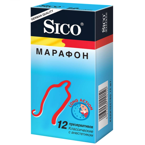 SICO Презерватив 12шт Марафон  в Казахстане, интернет-аптека Рокет Фарм