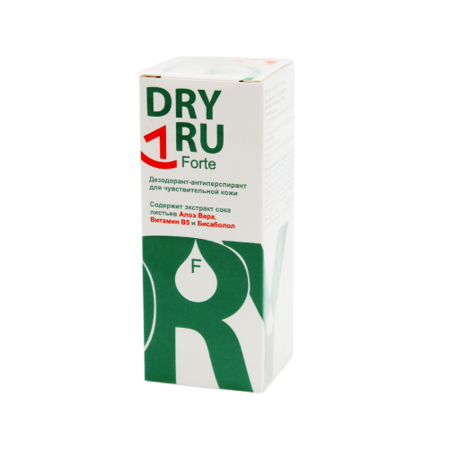 DRYDRY Дезодорант-антиперспирант DRYRU Forte для чувствительной кожи  в Казахстане, интернет-аптека Рокет Фарм