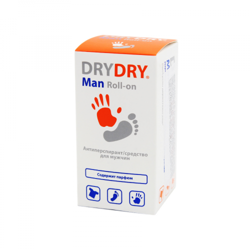 DRYDRY Антиперспирант Man Roll-on для мужчин 50мл 31679  в Казахстане, интернет-аптека Рокет Фарм