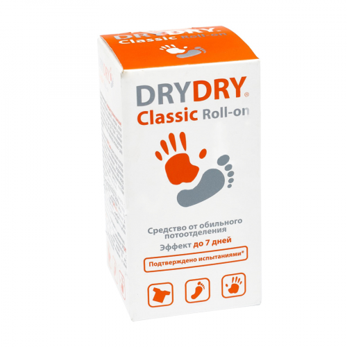 DRYDRY Антиперспирант Classic Roll-on 35мл  в Казахстане, интернет-аптека Рокет Фарм