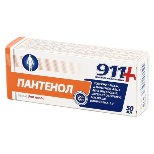 911 Пантенол крем для тела Крем в Казахстане, интернет-аптека Рокет Фарм