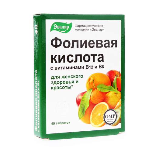 Фолиевая кислота с витаминами В12 и В6 Таблетки в Казахстане, интернет-аптека Рокет Фарм