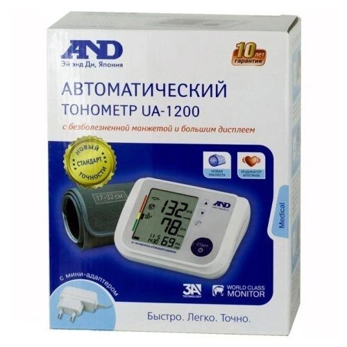 Тонометр UA-1200 медицинский цифровой автоматический Тонометры в Казахстане, интернет-аптека Рокет Фарм