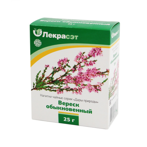 ЛЕКРА-СЭТ Напиток чайный Вереск обыкновенный трава 25 гр  в Казахстане, интернет-аптека Рокет Фарм