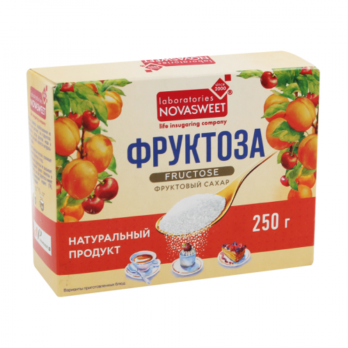 NOVASWEET Фруктоза натуральный фруктовый сахар, 250гр  в Казахстане, интернет-аптека Рокет Фарм