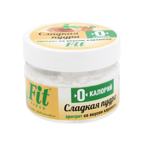 FIT PARAD Пудра сладкая Эритрит со вкусом карамели 160гр  в Казахстане, интернет-аптека Рокет Фарм